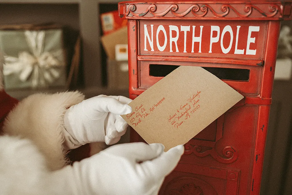 Santa sending letter